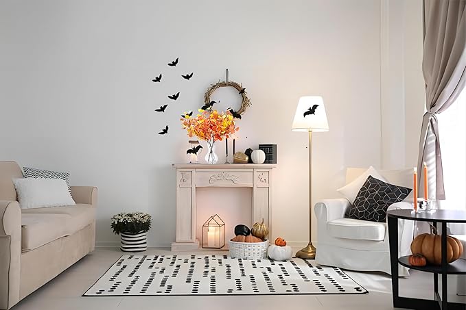 SITUMEIZI 6 Pcs Fall Stems Eucalyptus Artificial Fall Leaves Tall Autumn Decor 24" Foam Leaf Branches for Fall Halloween Thanksgiving Decoration Floral Arrangements