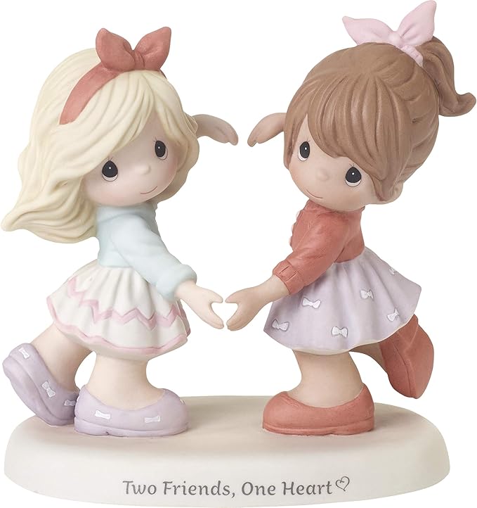 Precious Moments 192001 Two Friends One Heart Bisque Porcelain Figurine