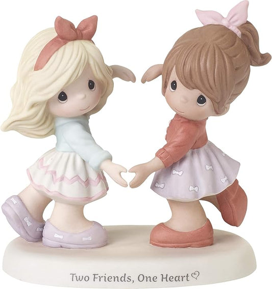 Precious Moments 192001 Two Friends One Heart Bisque Porcelain Figurine