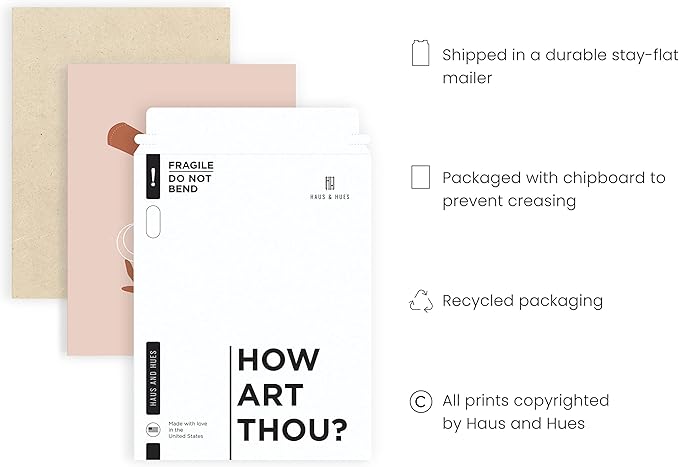 HAUS AND HUES Sun and Moon Art Astrology Posters - Spiritual Wall Art and Celestial Wall Decor Astrology Room Decor Posters Spiritual Boho Prints Tarot Wall Art Bohemian Prints UNFRAMED 12"x16"