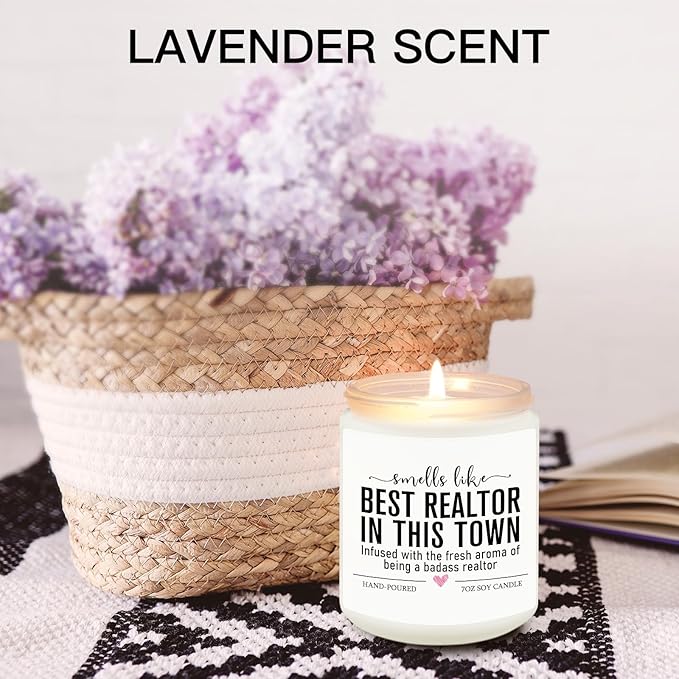 Funny Realtor Candle, Realtor Gifts for Women Men, Real Estate Agent Supplies, Closing Gift for Sellers, Funny Celebrate Reward Thank You Presents for Realtors, Salesperson, Broker, Realtor Supplies