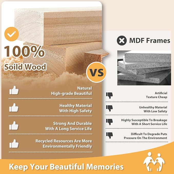 Egofine 9x12 Picture Frame Set of 4, Made of Solid Wood Multicolor Photo Frames Covered by Plexiglass 5x7 and 6x8 with Mat or 9x12 without Mat, for Table Top Display and Wall Mounting Mixed Colors