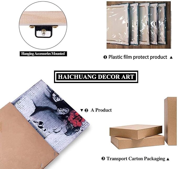 Wall Art Waterfall Tree Landscape Picture Canvas Wall Art Print Paintings Modern Artwork for Living Room Wall Decor and Home Décor Framed Ready to Hang,2cm Thick Frame, Waterproof Artwork.