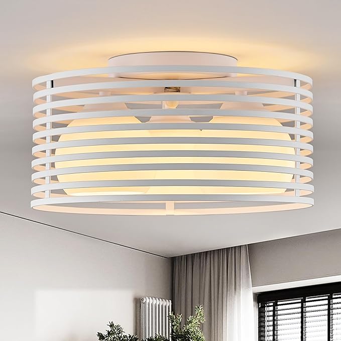 Modern Industrial Frosted White Round Semi Flush Mount Ceiling Light Fixture,Close to Ceiling Lamp Lighting Fixture With Globe Milk Glass Cover,for Kitchen Master Bedroom Living room Hallway（12.79 in）