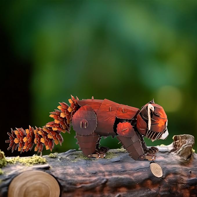 STEM Toy Eco-Friendly Learning Toy for Kids Ages 7 and Up - 3D Paper Puzzle Perfect for Birthdays, Christmas, and Holiday Gifting(Red Panda)