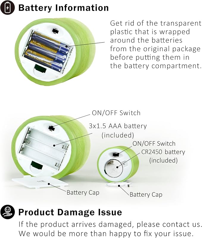 FURORA LIGHTING Green Ombre LED Candles with Remote, 4 Pillar and 4 Votives Pack of 8, Real Wax Flameless Flickering Candles for Home Décor, Battery Operated