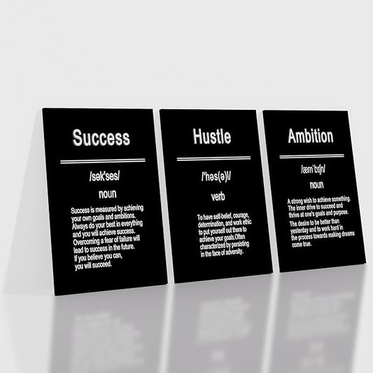 Motivational Canvas Wall Art Home Decor Painting Poster Inspirational Entrepreneur Quotes Positive Theme Picture Print Artwork for Modern Home Bedroom Office Stretched and Framed [48''Hx24''W]