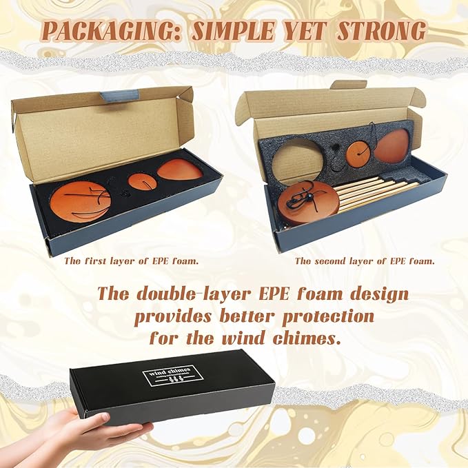 House Warming Gifts for New Home, Housewarming Wind Chime for Outside, Gift Ideas, Housewarming Ornament for House, Couple, Women, Men (Gold)