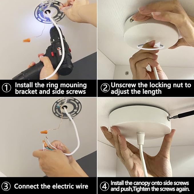 OKELI Modern Pendant Lights,White LED Mini Kitchen Island Lights Adjustable Focus Pendant Lighting for Kitchen Island Bedroom Dining Room Bar Shop,20W,4000K,ETL5026458(3 Pack)