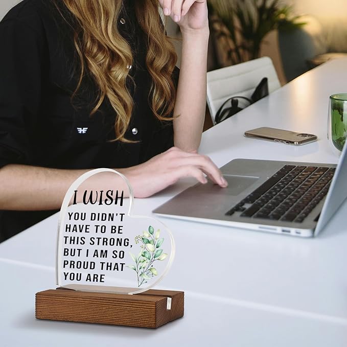 Inspirational Gifts for Women Best Friend Encouragement Cheer Up, BUT I AM SO PROUD THAT YOU ARE, Positive Gift for Daughter Son Sister, Home Office Decor Acrylic Sign Plaque XA326