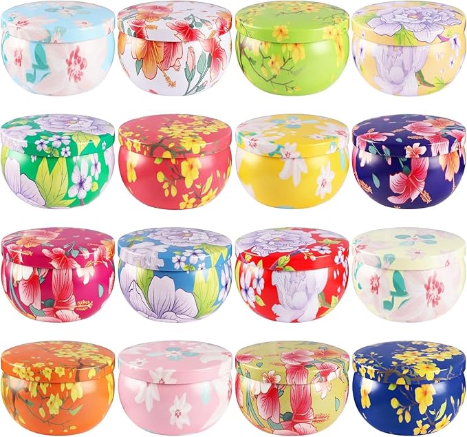 16 Pack 2.5oz Ladies Scented Candle Flower Set - Unique Decorative Gifts for Home, Women's Day, Birthdays, Bridesmaids, Anniversaries with Scented Candle Pack Set - Pampering Gift Set, Women's.