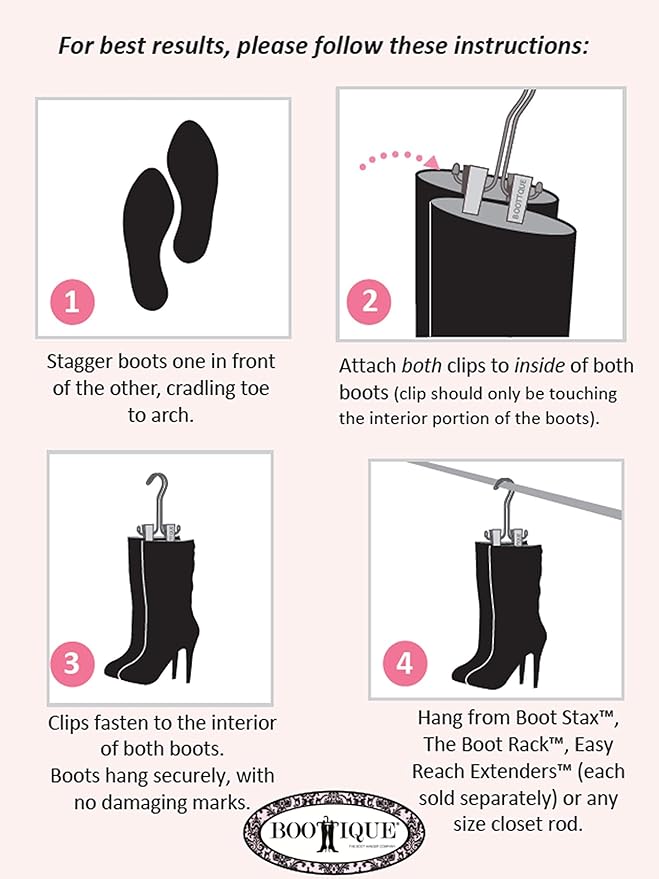 Original Boot Hanger - Space Saver; Shoe Storage; Winter (Set of 3)