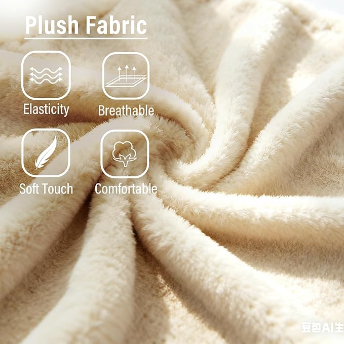 Lazy Chair with Ottoman, Modern Chair with Folding Footrest, Lounge Accent Chair, Comfortable Reading Chair for Bedroom, Study, Living Room, Courtyard (Plush Beige)