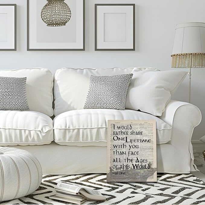 Lord of the Rings Framed Arwen Poster - 14x17 inch Wall Art Decor for LOTR Birthday Gifts