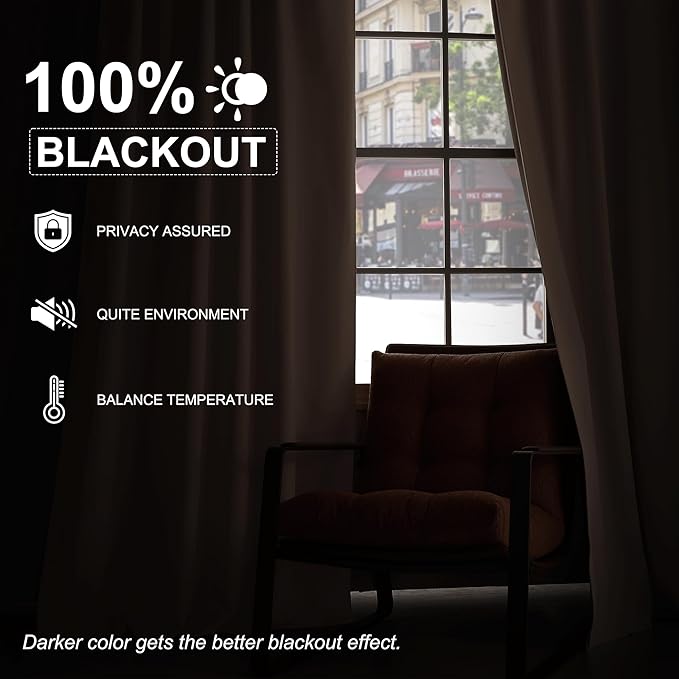 StangH Pink Blackout Curtains for Nursery Girls Super Soft Thick Velvet Chenille Thermal Insulated Drapes Heavy Privacy Room Dividers for Living Room, W52 x L84, 2 Panels