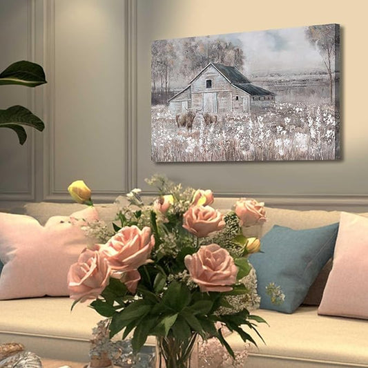 Animal Decorative Painting Flower Poster Art Plant Pictures Wall Art 12"x16" Artwork for Bedroom Vintage Kitchen Wall Decor