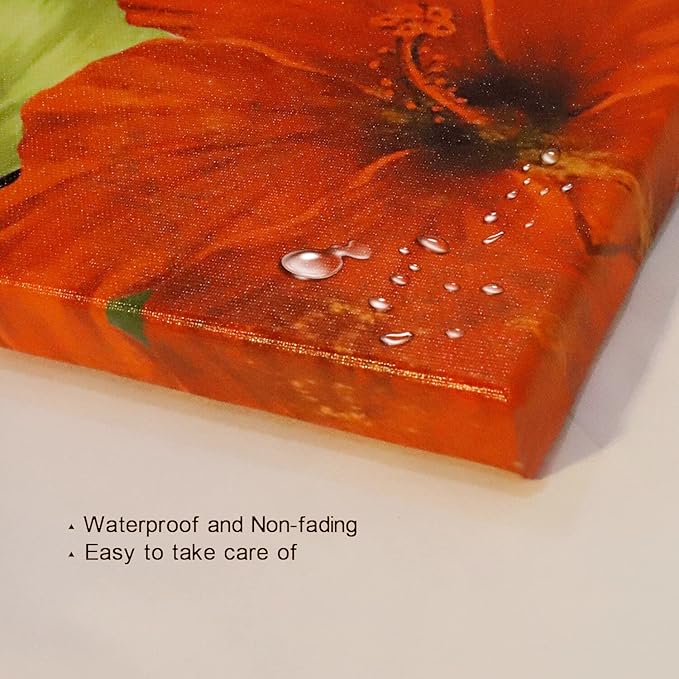 Saypeacher Full Moon Canvas Wall Art Ocean and Moon Photo Pictures Prints Night Sky Landscape Painting