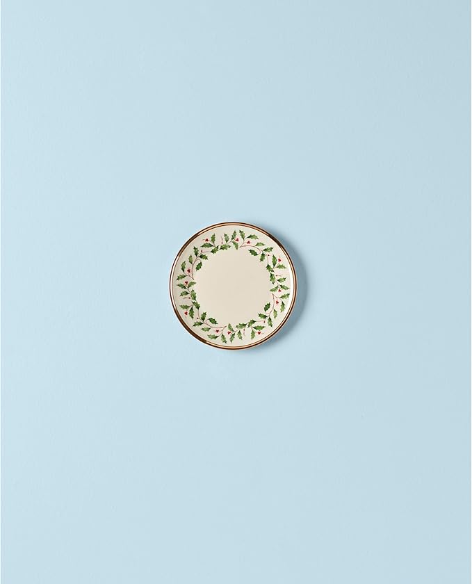 Lenox 146504020 Holiday Bread & Butter Plate, Christmas Dinnerware