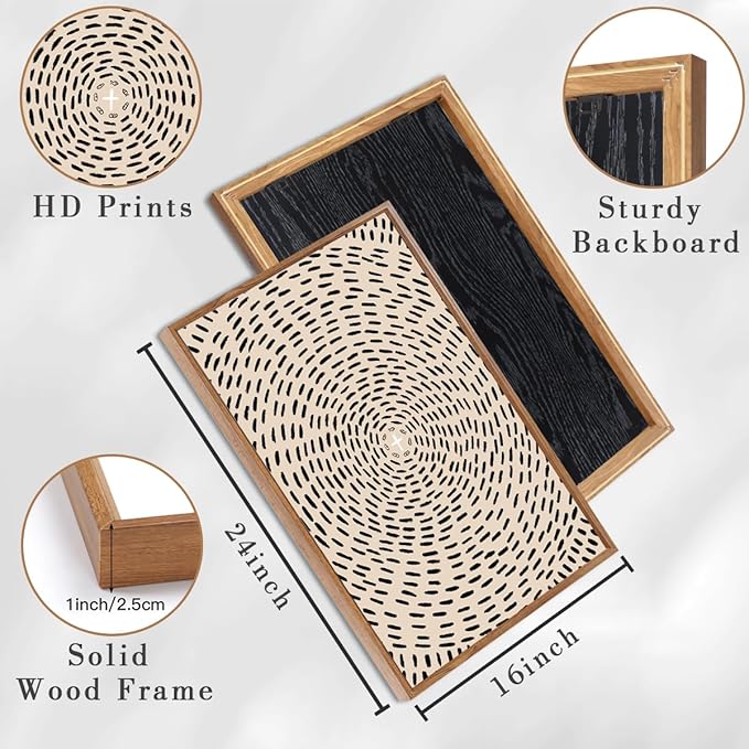 ANHUIB Jesus Wall Art 16x24 Inch Jesus Feeds The 5000 Canvas Wall Art Set of 3 Framed Christian Wall Decor Modern Abstract Art Print for Living Room Bedroom Office