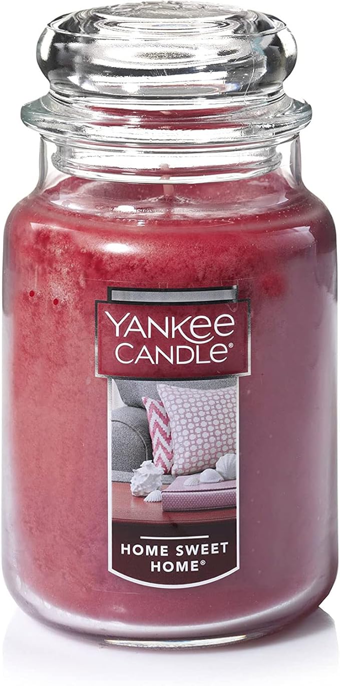 Yankee Candle Home Sweet Home Scented Classic 22oz Large Jar Single Wick Candle Over 110 Hours of Burn Time Ideal for Fall Outdoors and Christmas Decorations
