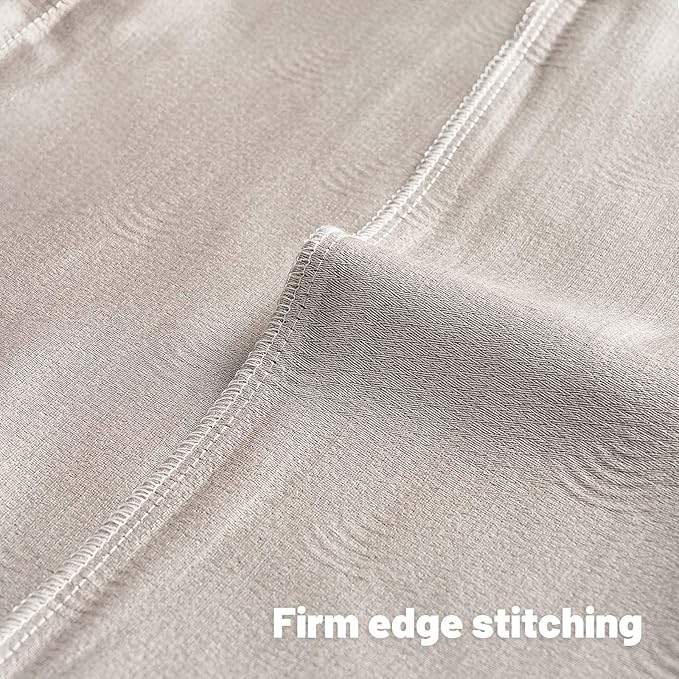 FUTEI Beige Chenille Decorative Throw Pillow Covers 20x20 Inch Set of 2,Soft Cozy Striped Geometric Patterns Cushion Case,Modern Home Decor for Couch Bed Living Room