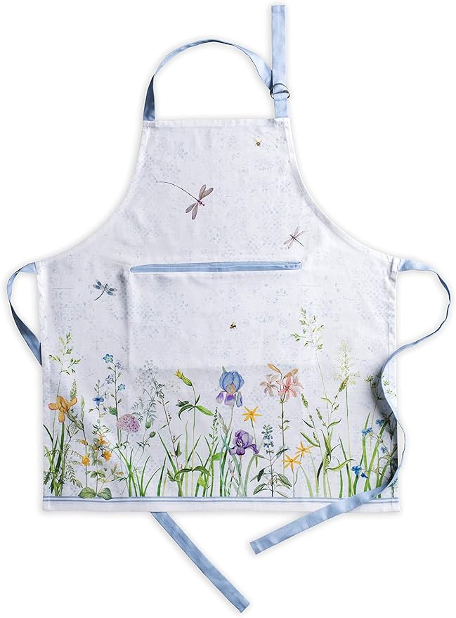 Maison d' Hermine 100% Cotton Apron for women with Pocket Kitchen Chef Apron for Men Cooking Gardening Server Waitress