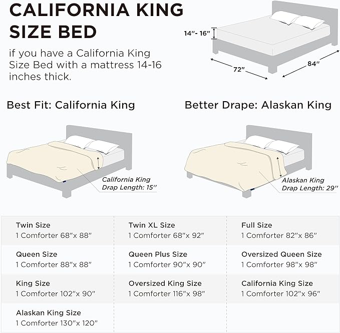 Bedsure Comforter Duvet Insert - Quilted Comforters Cal King Size, All Season Duvet, GentleSoft Down Alternative Bedding, with 8 Tabs, Gifts for Women/Men, Black, California King 96 X 102 Inches