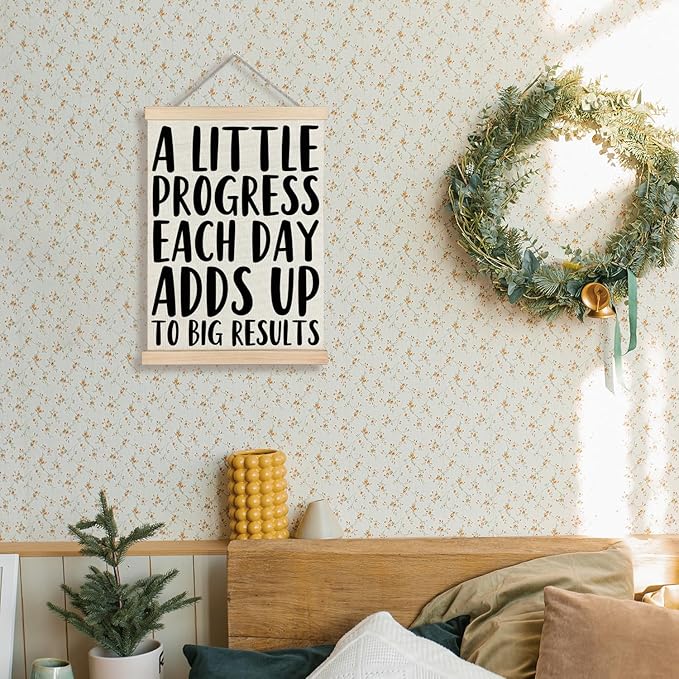 Supwhd Aesthetics Positive Affirmations Wall Decor, Inspirational Add Up to Big Results Office Wall Art, Motivational Quotes Wall Art for Office Classroom Home, 12x16