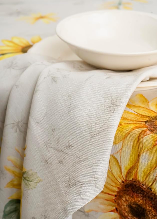 Maison d' Hermine Cloth Napkins Set of 4 100% Cotton Everyday Reusable Square Napkins Cloth Washable, Dinner, Party, Wedding, Restaurant, Spring/Summer (Candice, 20" x 20")