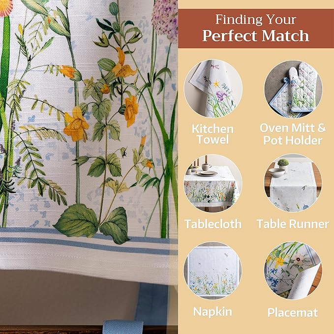 Maison d' Hermine 100% Cotton Apron for women with Pocket Kitchen Chef Apron for Men Cooking Gardening Server Waitress