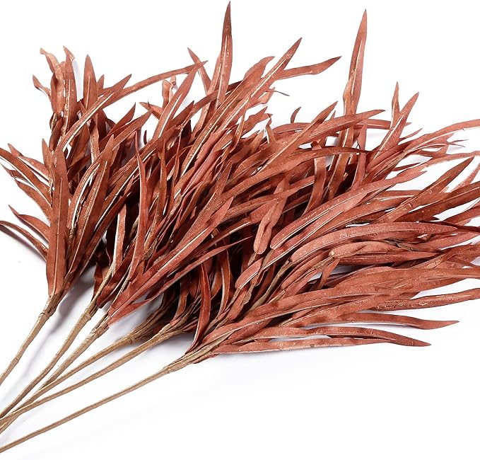 Sggvecsy 6 Pcs Fall Leaves Stem Artificial Autumn Branches Fake Leaf Bouquet Fall Artificial Plants for Home Vase Thanksgiving Table Centerpieces Harvest Floral Arrangement Festival Decor