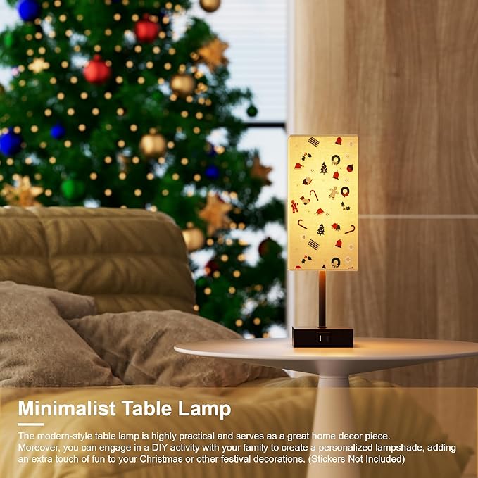 Sailstar Touch Bedside Lamp for Bedroom Set of 2, 3 Way Dimmable Table Lamp with USB C+A Charging Ports, Small Nightand Lamps for Bedroom Decor, Living Room, Home, LED Bulbs Included, Upgraded Beige