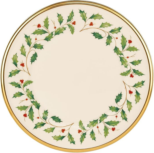 Lenox 146504010 Holiday Salad Plate, Christmas Dinnerware