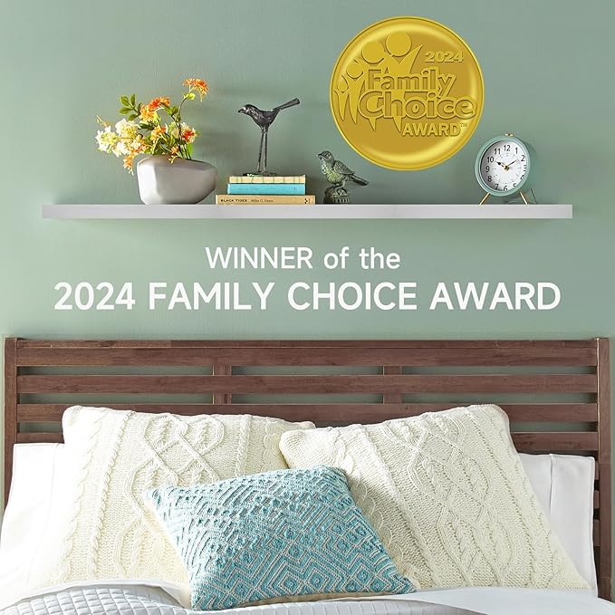 BAYKA White Floating Shelves for Wall, 36 inches Wall Mounted Rustic Wood Shelves for Bathroom, Bedroom, Living Room, for Books/Storage/Decor（Set of 3）