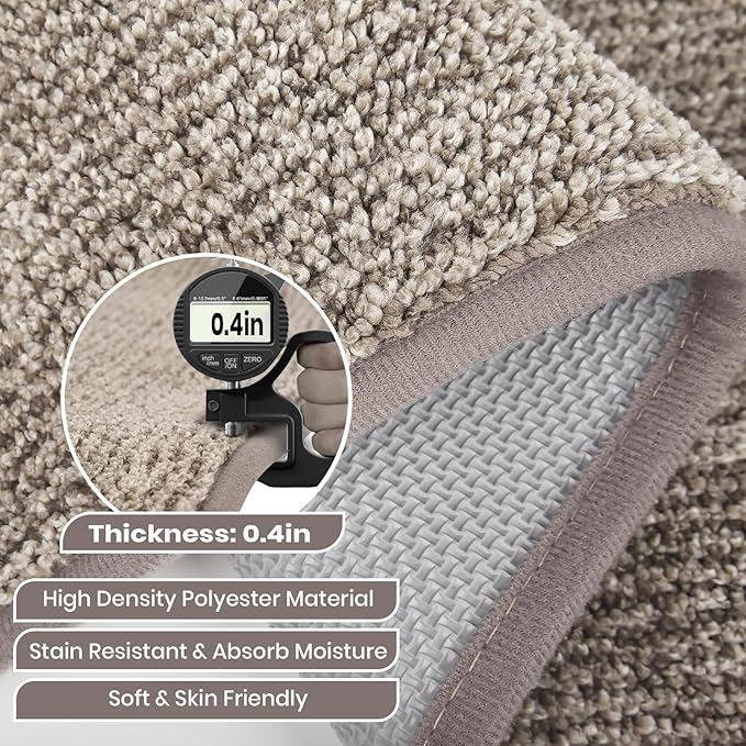 Washable Kitchen Rug 24" x 70" / 60cm x 180cm, Non Slip Kitchen Mat for Floor, Absorbent Indoor Entryway Runner Rug for Laundry, Bathroom, Bedroom (Roll Packing)
