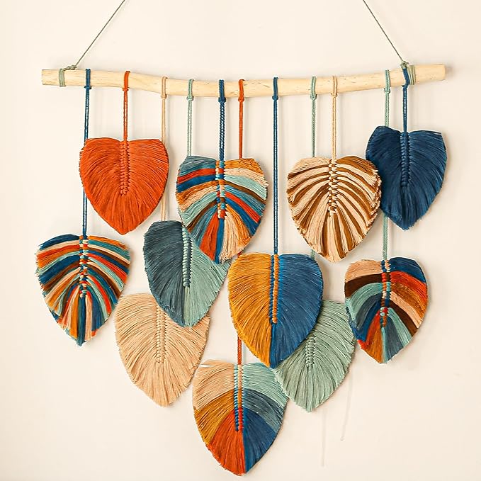 Boho Wall Decor - Large Macrame Wall Hanging - Boho Bedroom Wall Decor - Wall Tapestry For Bedroom - 31x39 inches