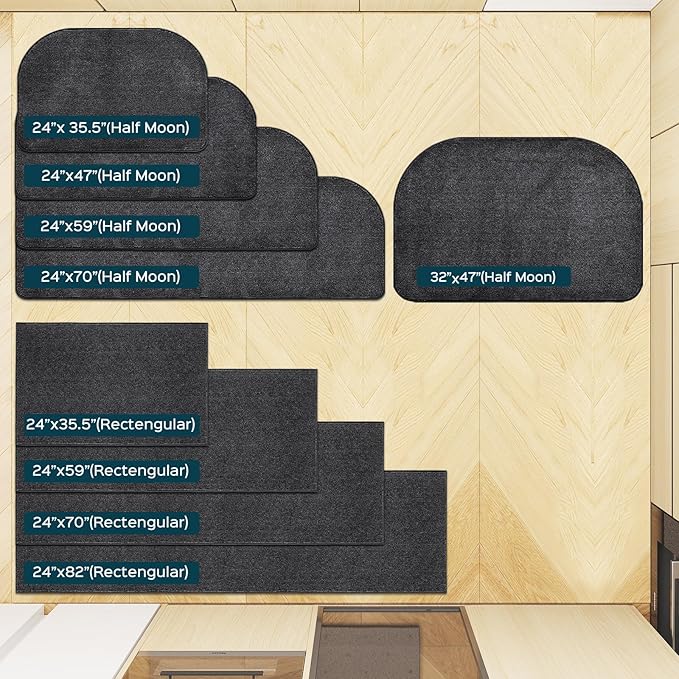 Washable Kitchen Rug 24" x 70" / 60cm x 180cm, Non Slip Kitchen Mat for Floor, Absorbent Indoor Entryway Runner Rug for Laundry, Bathroom, Bedroom (Roll Packing)