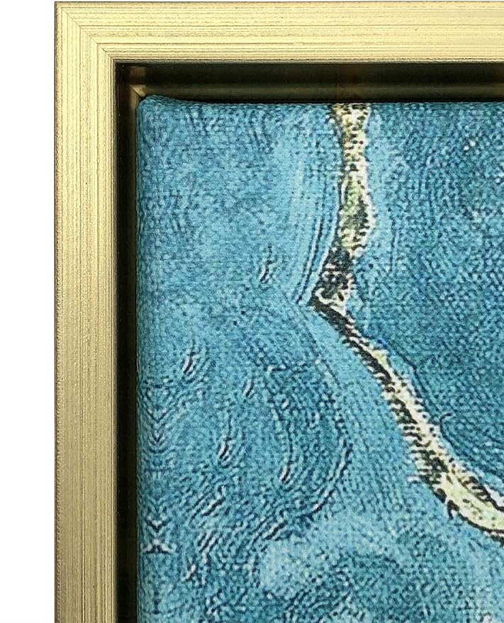 Wieco Art Framed Wall Art Giclee Canvas Prints of Almond Blossom by Vincent Van Gogh Paintings Reproduction Abstract Artwork for Wall Decor