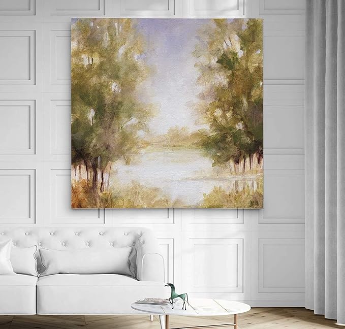 Wexford Home Soft Spring Gallery Wrapped Canvas Wall Art Décor, Ready to Hang, 32x32 (AZV-WC21-19295-3232-KL)
