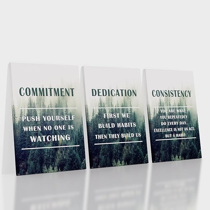 Motivational Poster Wall Art Office Decor Inspirational Entrepreneur Quotes Print on Canvas Picture Painting Artwork for Modern Home Living Room Workplace Wall Decoration Ready to Hang [60''Wx28''H]