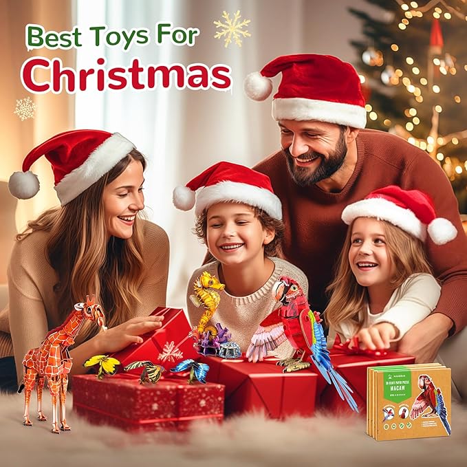 Science Kits Educational Toys and Games, Eco-Friendly 3D Paper Puzzles for Kids Ages 7+, Early Development Tools for New Year-Luehdorfia……