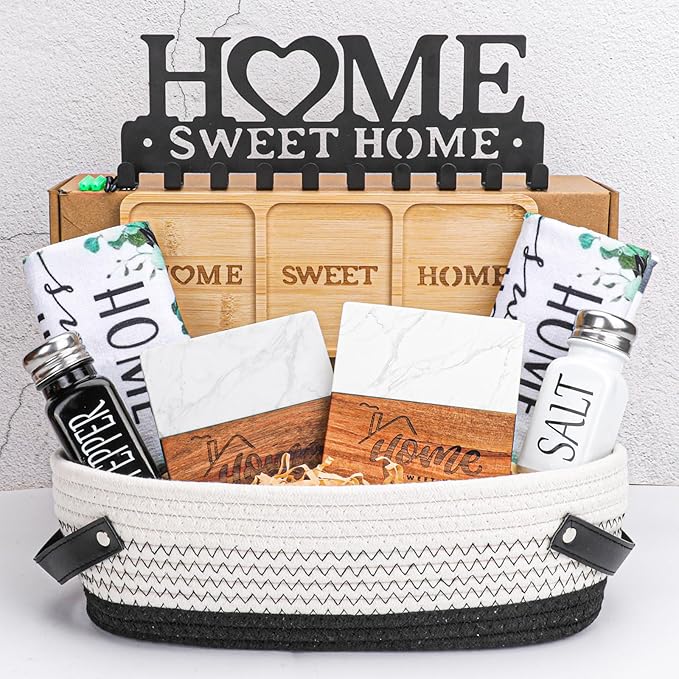 House Warming Gifts New Home,Unique Housewarming Baskets for Couples, Clients, Women, Men, Closing Gift for Home Buyers Realtors,First House Gift Ideas, New Apartment