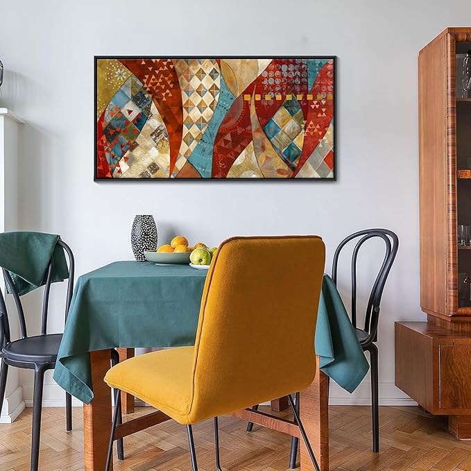 YDYSUNE Extra Large Wall Art Vintage Red and Orange Picture Painting Artwork Abstract for Living Room Bedroom Dinning Room Home Office Wall Decor 20X40IN