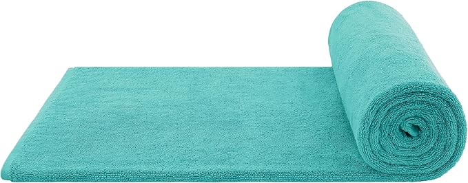 Cotton Paradise 100% Cotton 40x80 Oversized Bath Sheet, Extra Large Turkish Bath Towels for Bathroom, Turquoise Bathsheet