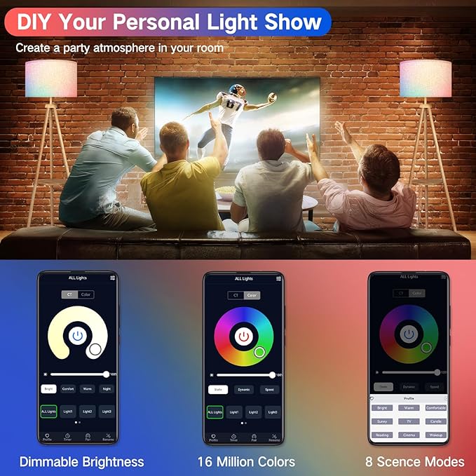 OUTON Tripod Floor Lamp with Shelves, Mid Century Dimmable Wood Floor Lamp with Remote Control, 4 Color Temperatures, Standing Tall Lamp with Linen Shade for Living Room, Bedroom, Office, Oak Hardwood