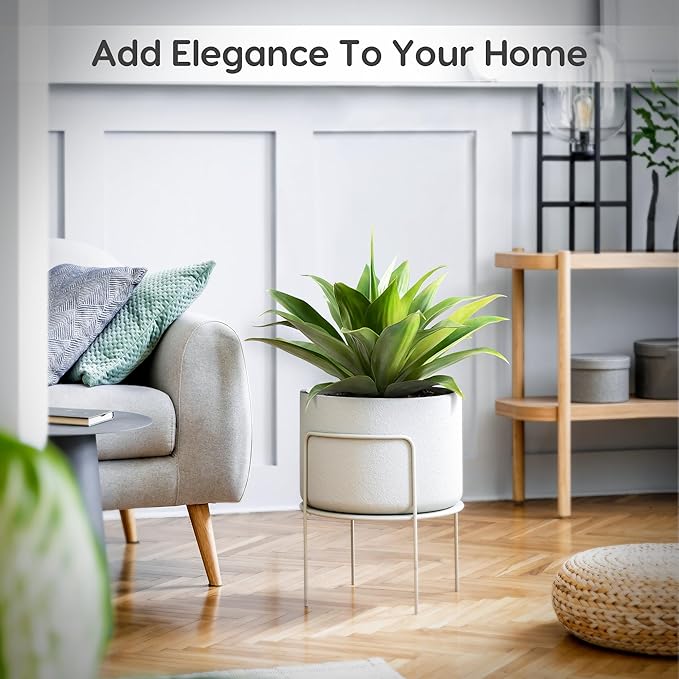 Velener Artificial Agave Plant Set,18 Inch, Faux Aesthetic Plants for Home Decor, Realistic UV Resistant Fake Agave Plants Without Pot, Set of 2