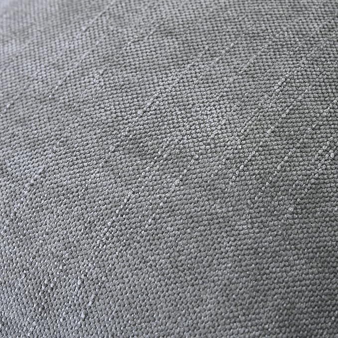 Set of 4 Soft Textured Decorative Throw Pillow Covers 20x20 Inch Cozy Farmhouse Cushion Cover Square Accent Pillow Cases for Bed Couch Sofa Living Room, Grey