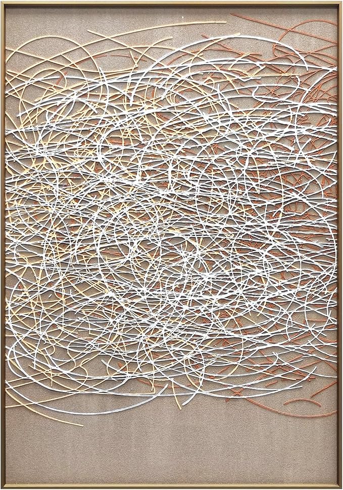 BrightA Bathroom Wall Accents Hallway Decor Minimalist Framed Canvas Acrylic Painting 27.6"x39.3"