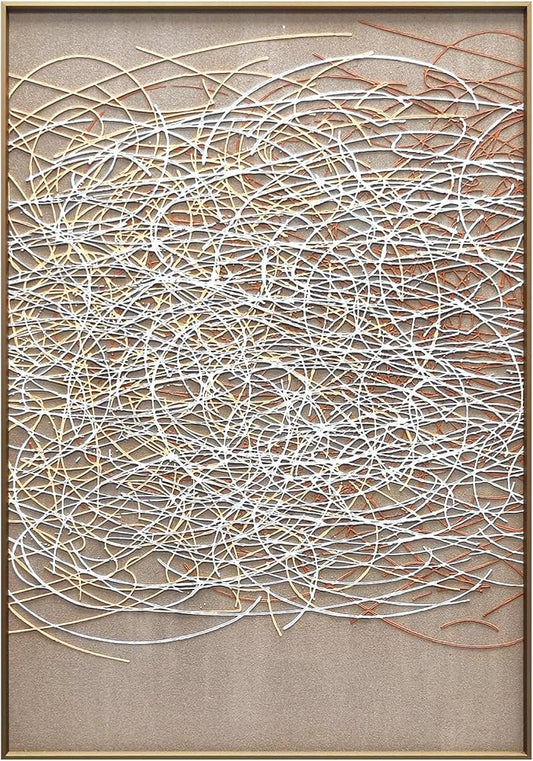 BrightA Bathroom Wall Accents Hallway Decor Minimalist Framed Canvas Acrylic Painting 27.6"x39.3"