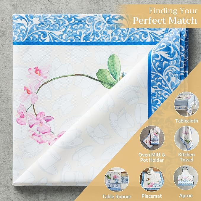 Maison d' Hermine Cloth Napkins Set of 4 100% Cotton Everyday Reusable Square Napkins Cloth Washable, Dinner, Party, Wedding, Restaurant, Spring/Summer (Canton, 20" x 20")